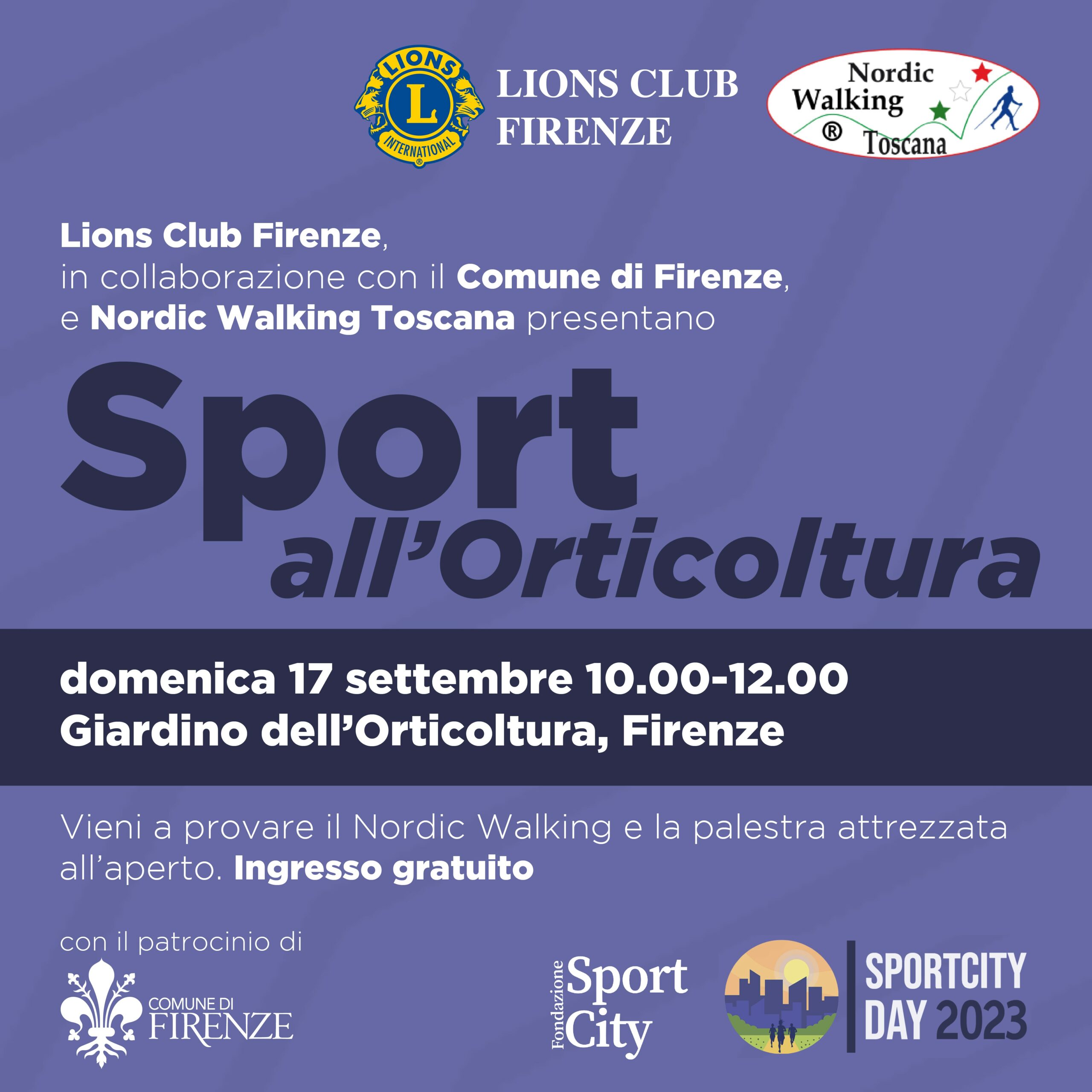 Sport all'Orticoltura Open Day di Nordic Walking - Firenze